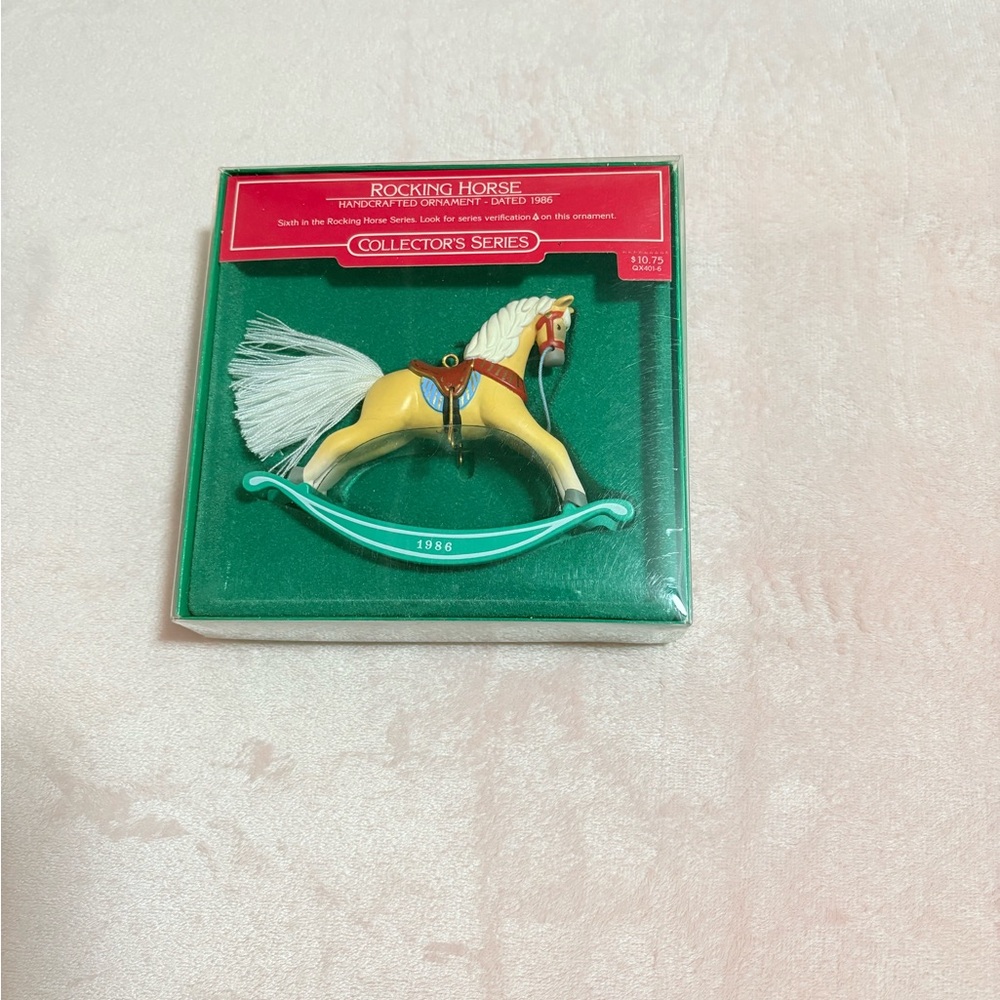 Rocking Horse Hallmark Christmas Ornament 1984 Vintage Keepsake QX435-4 - Picture 2 of 8